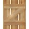Ekena Millwork Spaced Board-n-Batten Shutters w/Z-Bar, Rough Sawn Western Red Cedar, 17 1/8W x 22H, PR RBS06Z17X022RWR - alternate 2
